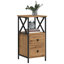 Herendeen 34cm W Iron Bedside Table-328739557-272789200