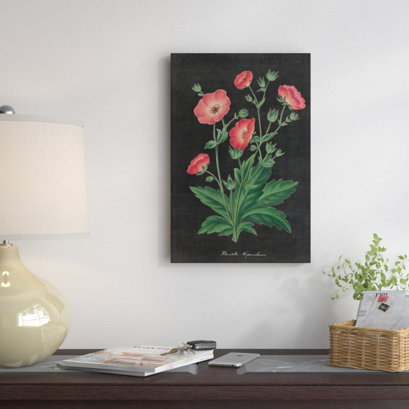 «Botanical Charte», impression sur toile tendue, H 26 po x l 18 po x P 1,5 po, Toile tendue, Pas de tapis