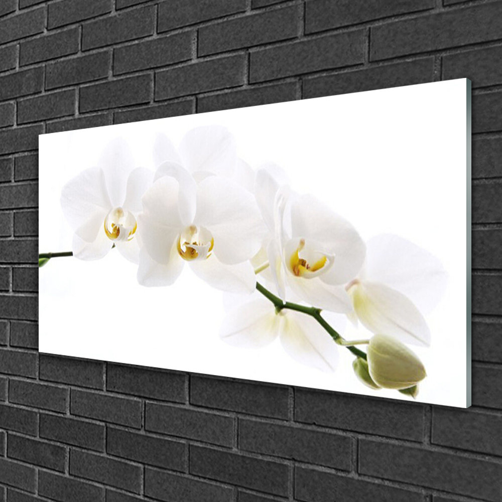 Floral Flowers - Unframed Photograph on Glass