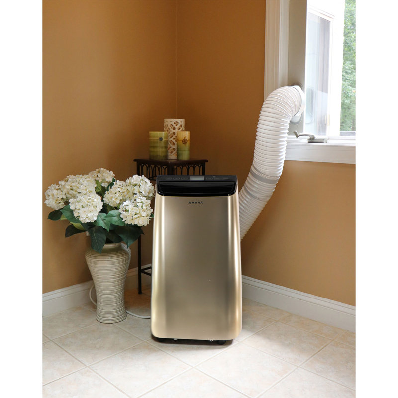 Portable Air Conditioner with Remote, Gold/Black, 6500 BTUs