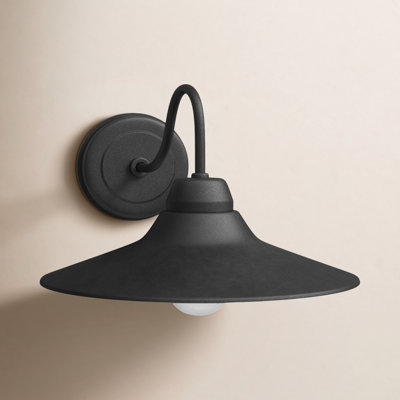 Bridgette Single Light Bell Outdoor Aluminum Wall Light