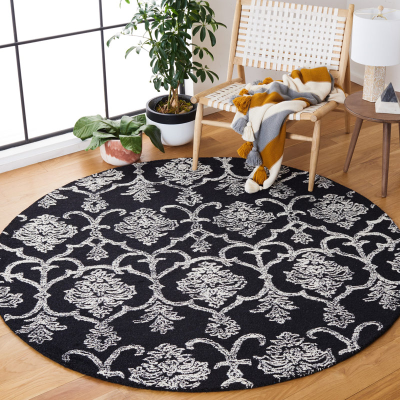 Wong Hand Tufted Indian Wool And Cotton With Latex Ikat Rug, Rectangle 3' x 5'