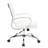 Mulkey Ribbed Faux Leather Mid-Back Office Chair, Mid Century Ergonomic Executive Desk Chair-1848672388