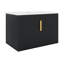 Meuble-lavabo mural 30 po avec évier, meuble-lavabo mural flottant moderne avec tablette réglable-381906896