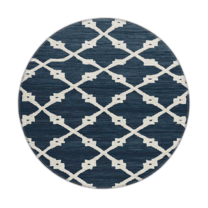 Tapis gris intérieur et extérieur Trellis
