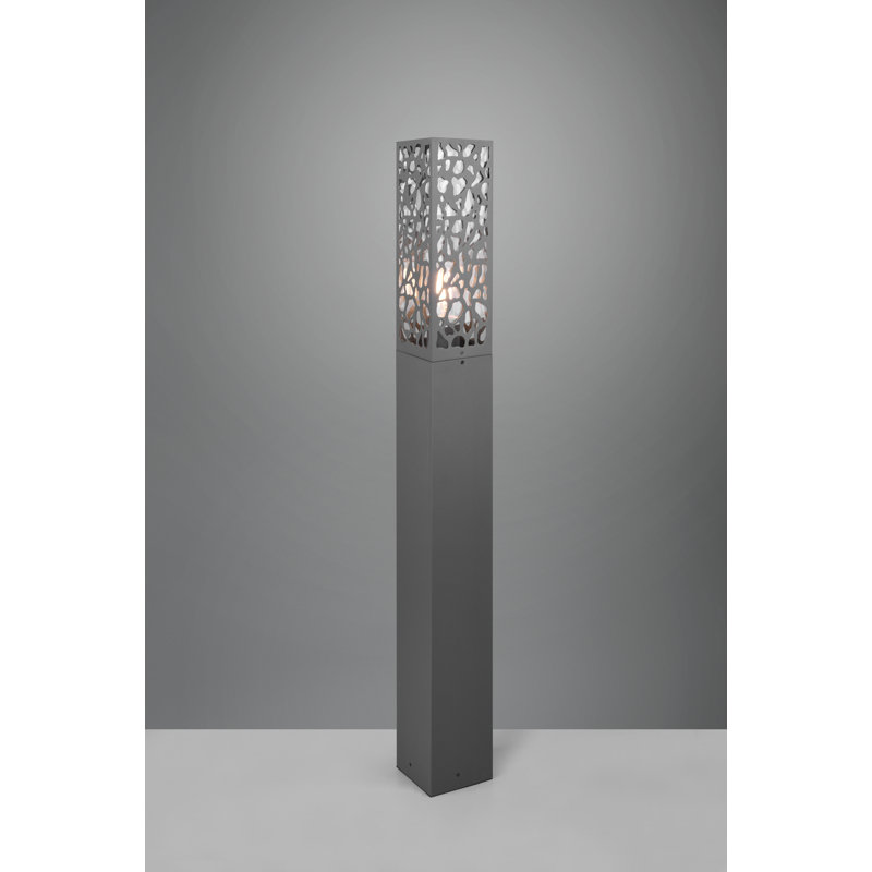 Ackermanville Anthracite Integrated LED Metal Bollard Light