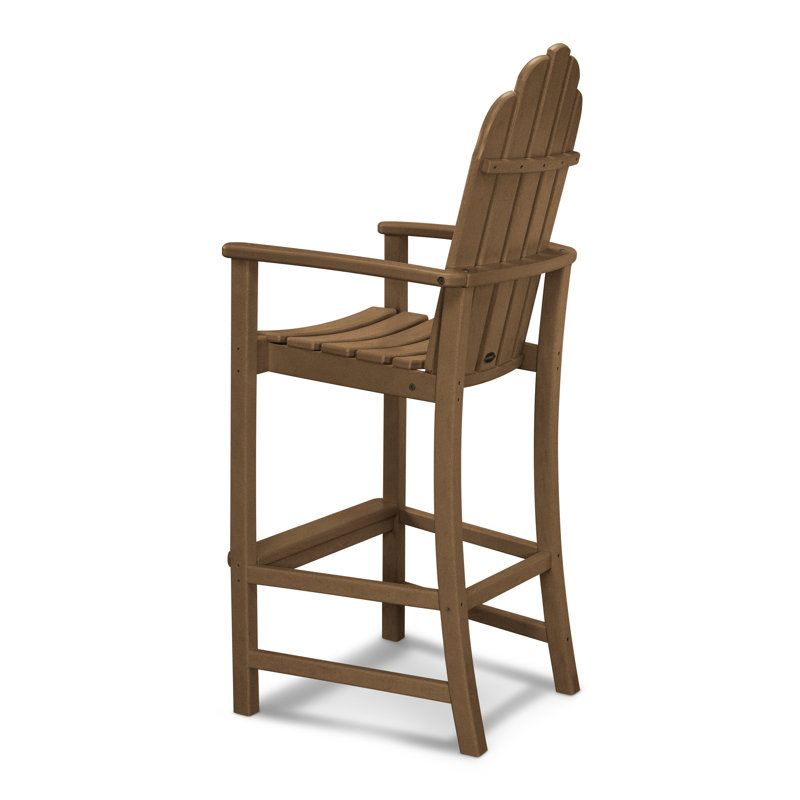 Chaise de bar Adirondack POLYWOOD Classic, Teck