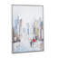 Art contemporain contemporain encadré en polystone