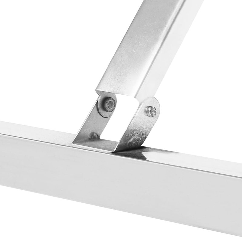 Bruckmann Rectangular Metal Folding Outdoor Camping Table , cm W 60cm cm D, 80cm H x 100cm W x 60cm D