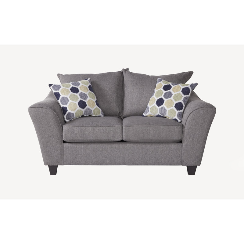 Causeuse 1075 SHeldon Greystone, Polyester pierre grise Sheldon