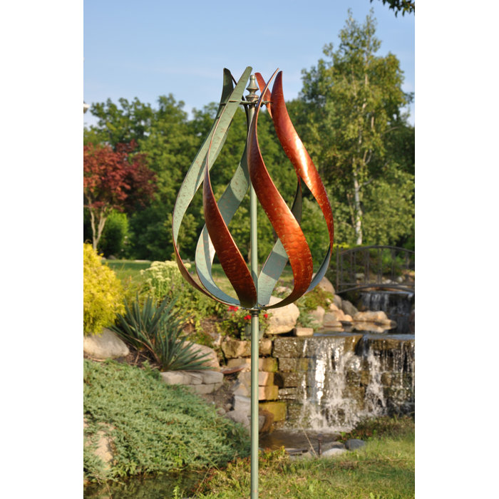 Copper/Verde Taos Wind Spinner by Marshall Home Garden