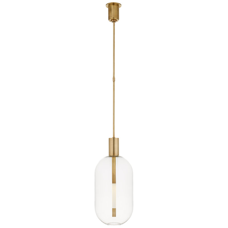 Kelly Wearstler Nye Tall Pendant, Antique Brass