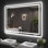 Miroir de salle de bain à DEL avec anti-buée, rétro-éclairé et miroirs de salle de bain éclairés