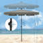 Novea 200cm X 120cm Rectangular Beach Parasol-880631487