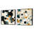 Industrial Chic Polka Dots Pattern - Abstract Shapes Square Collage Set Of 2-101861760-101861759