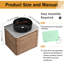 Greythor 24'' Wall-Mounted Single Bathroom Vanity With Ceramic Sink -288999559-288999552