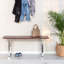 Banc en métal et acier inoxydable Ostara Lionel
