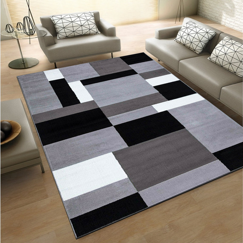 Runner Eugina Geometric Hand Woven Area Rug, 120 x 170