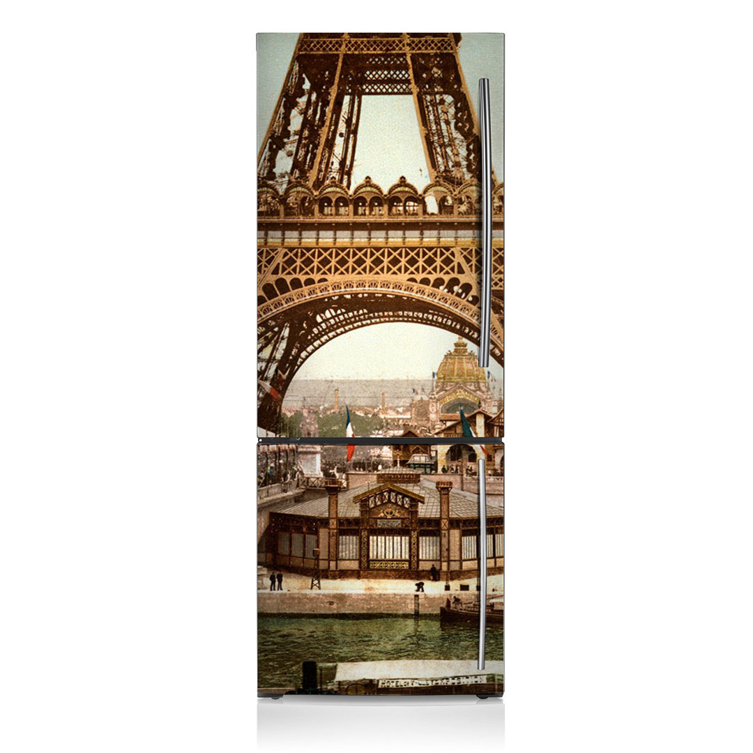 Türaufkleber Tower Eiffel Retro