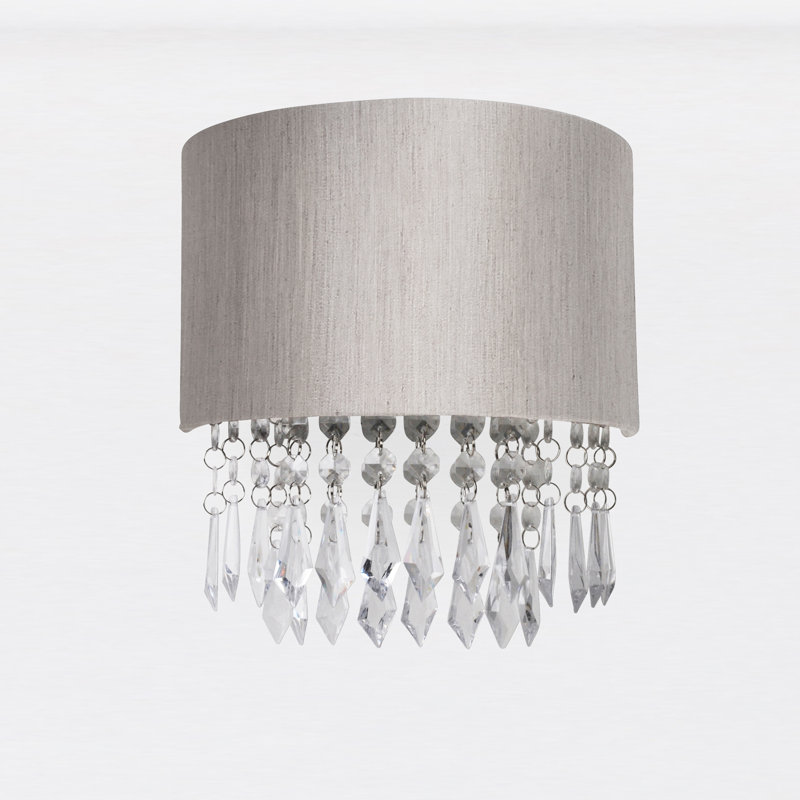 Lilliana Flush Mounted Sconce, Silver Grey