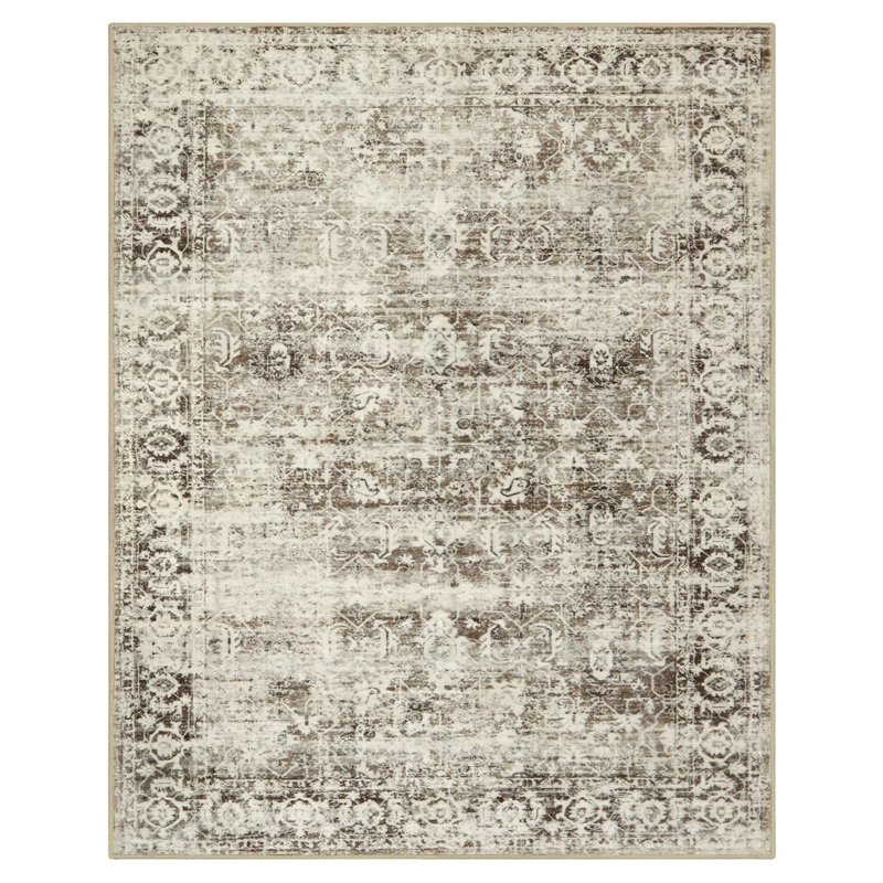 Kiner Vintage Machine Washable Area RugsPerfect for Living Room, Dining Room, Bedroom, Rectangle 8' x 10'