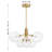 Oshri 6-Light Chandelier in Natural Brass-122570614