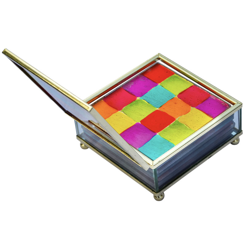 Coaster Set With Holder