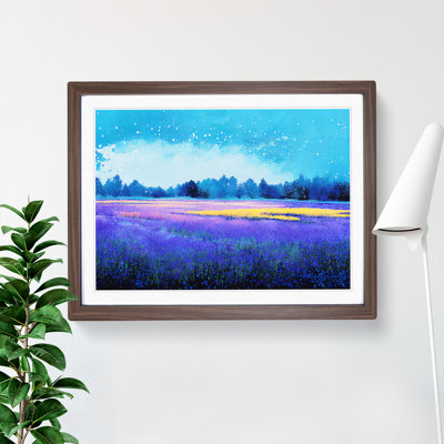 Adventurous Bluebell Field 1 Piece Single Picture Frame Painting