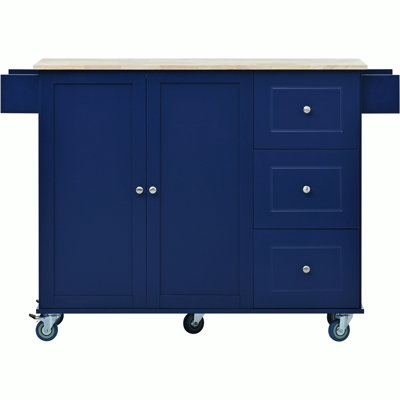 Groningen Solid Wood Top Kitchen Island