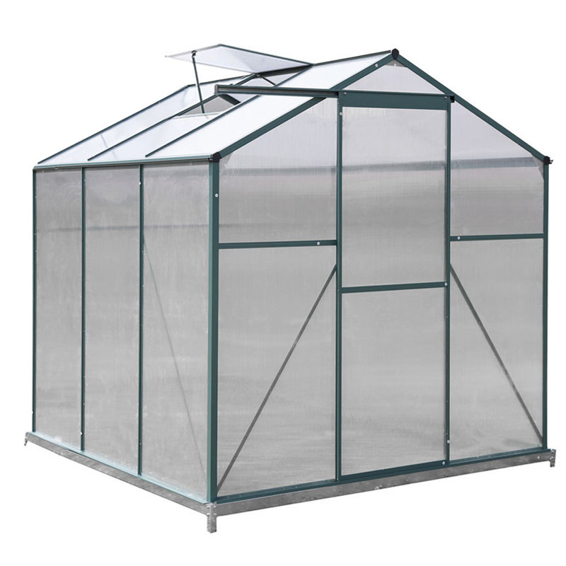 Greenhouse with Base and Window, Green