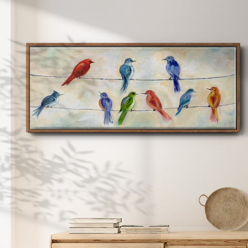 Chatter- Framed Canvas