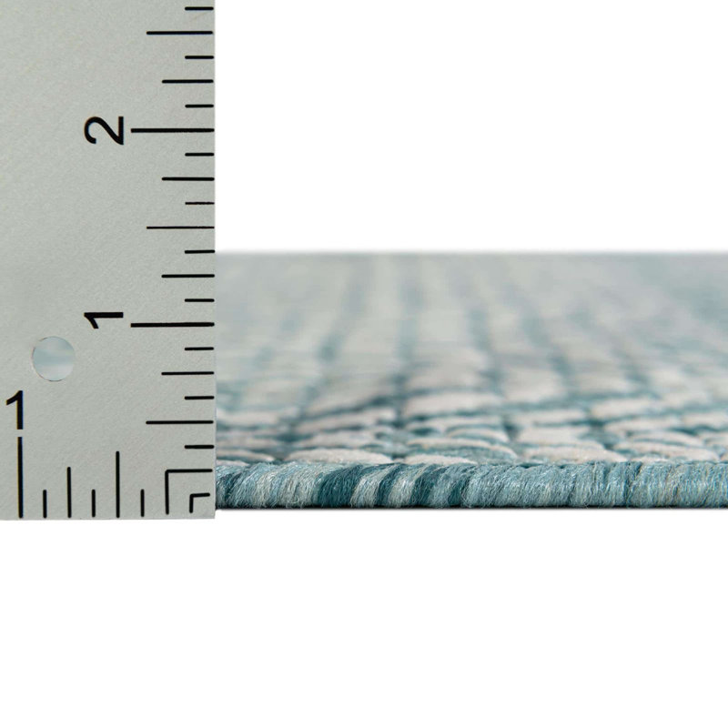 Couleur du rivage du tapis d'extérieur Preen, Rectangle 7 pi x 10 pi