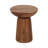 Odera Accent Table Wood Ribbed Base Casual Style for Living Room Bedroom Office - 20" Brown