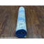 Tapis de couloir en laine noué à la main bleu de conception unique 2 pi 6 po x 9 pi 7 po Tapis décoratif