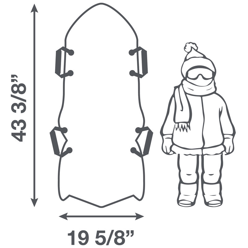 CocoNut: Paquet de 2 traîneaux en mousse - Pingouin et fusée