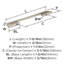 Poignée d'angle en nickel satiné centre à centre Angle - 5-1 / 16 po (128 mm) - paquet de 25-111778359-111778361