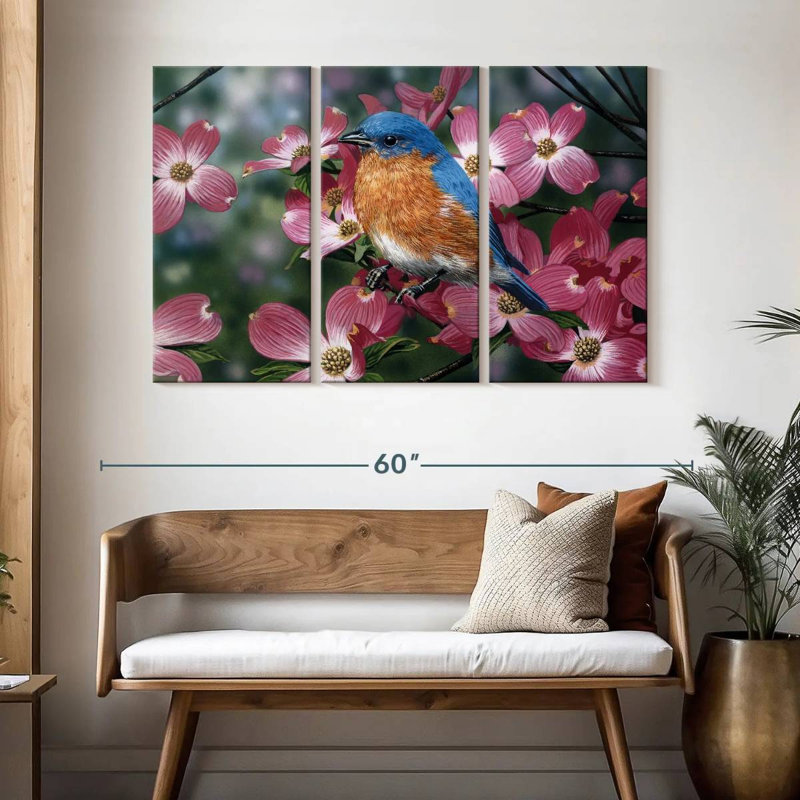 Brampt Bluebird Pink Dogwood, 32" H x 50" W