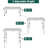 Small Folding Table 2 Feet, Small Foldable Table Adjustable Height, Lightweight Portable Aluminum Camping Table, 3 Heights, 23in x 15 in x 10 in