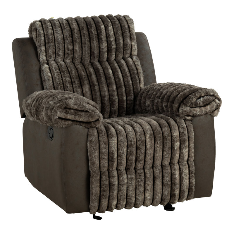 Ossa Manual Glider Recliner, Brown