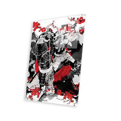 Sakura Samurai Dueling Print On Acrylic Glass