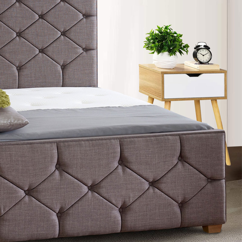 Upholstered Bed, Blue, Kingsize