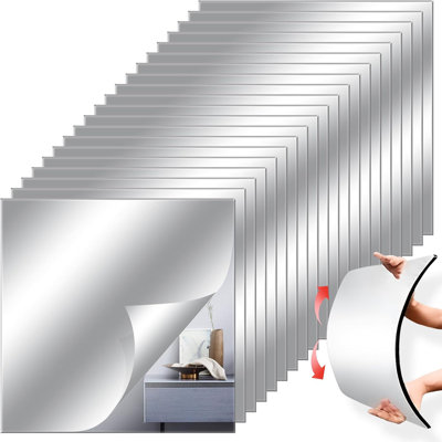 Draps de miroir flexibles 8 "x 8"