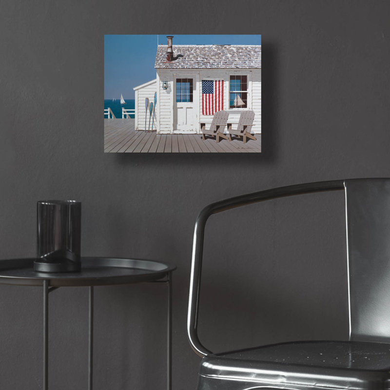 «Beach House 1» par Zhen-Huan Lu, H 12 po x l 16 po x P 0,13 po