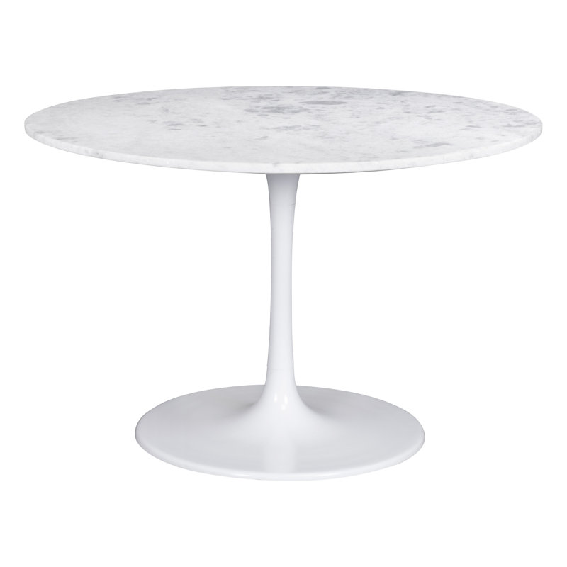 Table de salle à manger Peterson - blanc, Blanc, Blanc