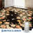 Rugs for Living Room 8x10, Washable Floral Area Rug Non Slip Soft, Low Pile Ultra-Thin Carpet for Bedroom, Dining Room, Living Room, Black-1279672938