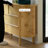 Modern Burlywood Solid Wood Accent Cabinet