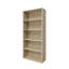 52,83 po Bibliothèque étagère haute en bois de chêne naturel à 5 tablettes avec tablettes réglables-978931811-978931810
