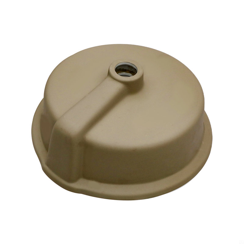 15.75"X15.75" White Ceramic Round Undermount Bathroom Sink
