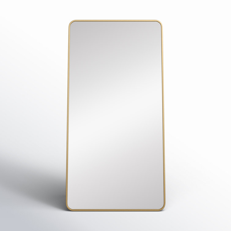 Sabine Metal Rounded Rectangle Floor Mirror