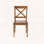 Ensemble de chaises de salle à manger en bois d'acacia avec dossier croisé Farmhouse